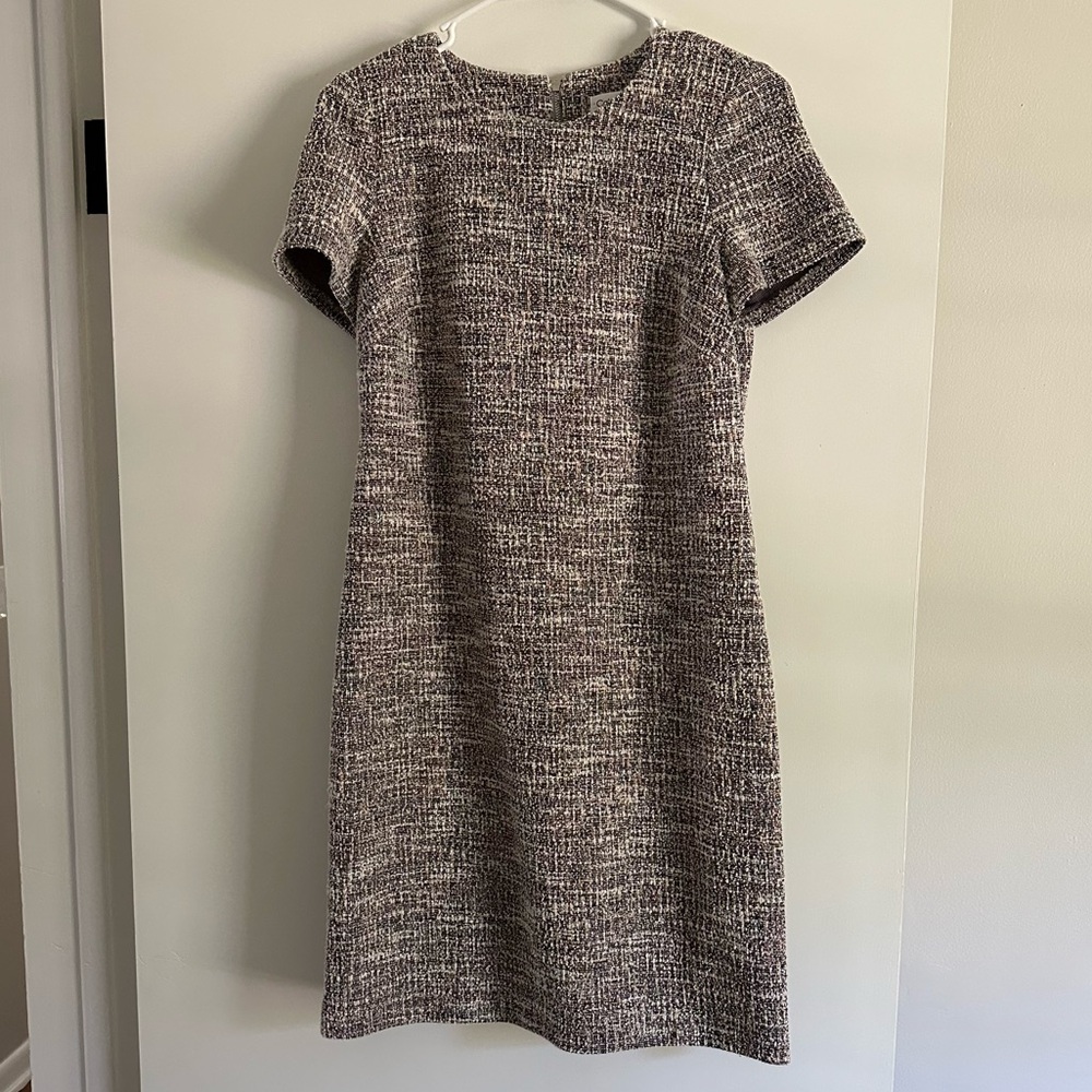 Calvin Klein Roundneck Sheath Mini Dress Short Sleeve NWOT